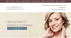 Desktop Screenshot of cosmeticdentistshouston.com